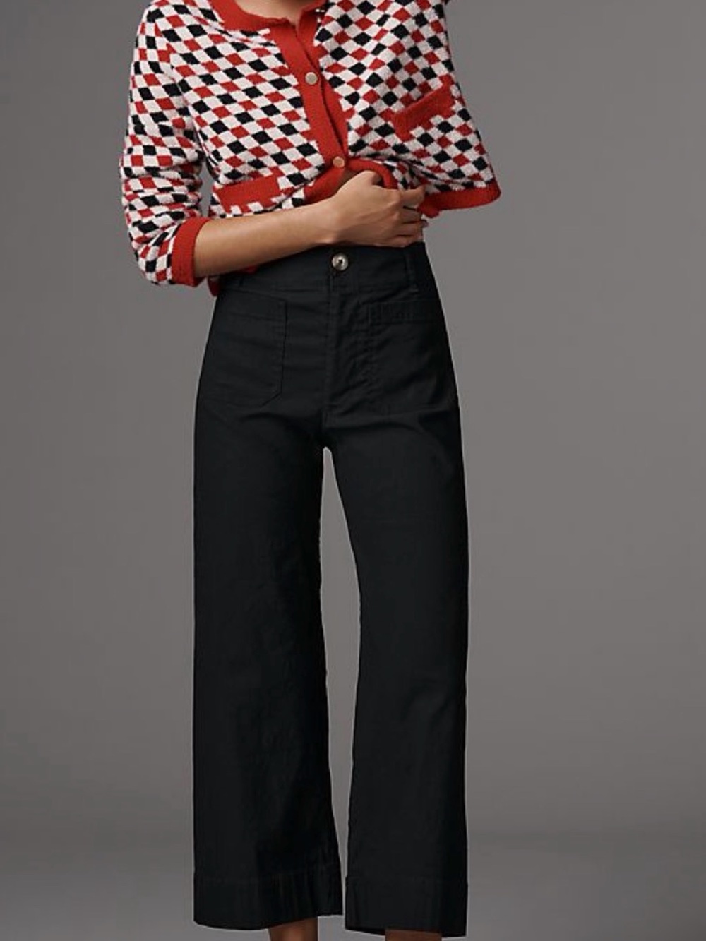 EUC The Colette Cropped Wide-Leg
Trousers by Maeve: Linen Edition